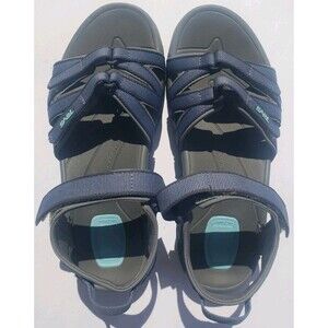 TEVA WOMEN'S SZ 8 SANDALS - BERING BLUE Tirra Sports Strappy Hiking Hook & Loop